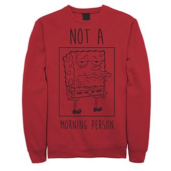 Men's Nickelodeon SpongeBob SquarePants Not A Morning Person Fleece