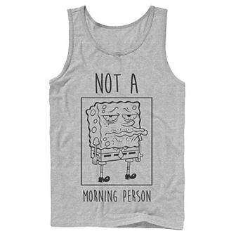Men's Nickelodeon SpongeBob SquarePants Not A Morning Person Graphic Tank Top
