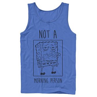 Men's Nickelodeon SpongeBob SquarePants Not A Morning Person Graphic Tank Top