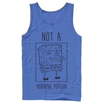 Men's Nickelodeon SpongeBob SquarePants Not A Morning Person Graphic Tank Top