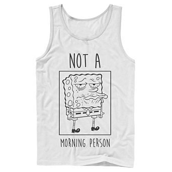 Men's Nickelodeon SpongeBob SquarePants Not A Morning Person Graphic Tank Top