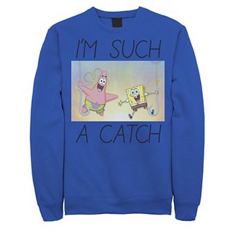 Men's Nickelodeon SpongeBob SquarePants Such A Catch Fish Hook Fleece