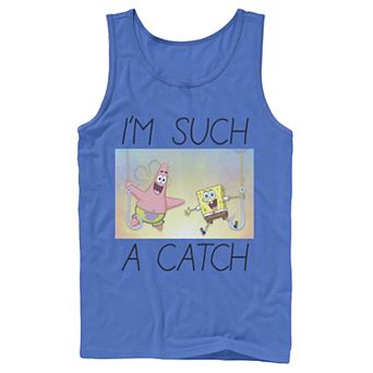 Men's Nickelodeon SpongeBob SquarePants Such A Catch Fish Hook Graphic Tank Top