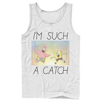 Men's Nickelodeon SpongeBob SquarePants Such A Catch Fish Hook Graphic Tank Top