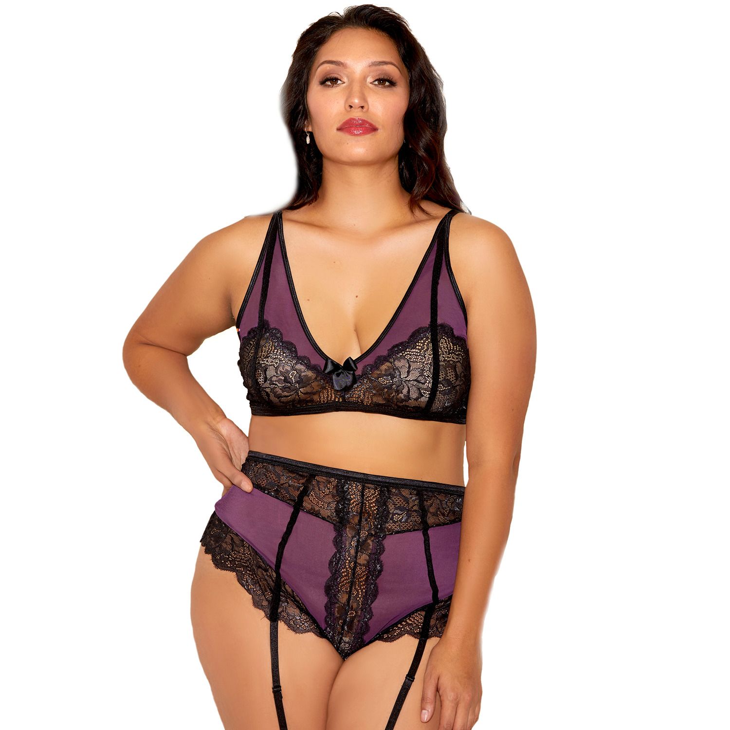 plus size lace bra