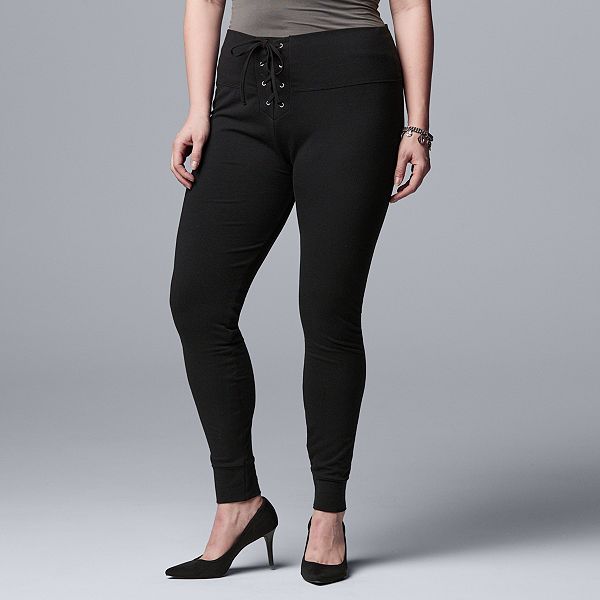 Plus Size Simply Vera Vera Wang Live-In High Rise Jogger