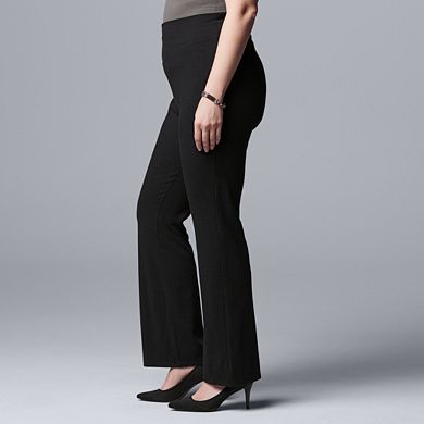 Plus Size Simply Vera Vera Wang Live-In High Rise Bootcut Legging