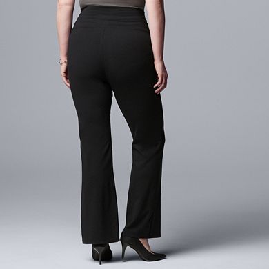 Plus Size Simply Vera Vera Wang Live-In High Rise Bootcut Legging