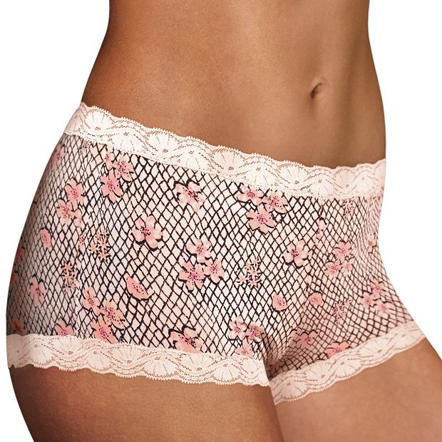 Maidenform One Fab Fit Microfiber Lace Trimmed Boyshort 40760