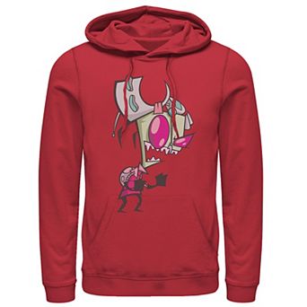 Men's Nickelodeon Invader Zim Menacing Laugh Tired Gir Portrait Graphic Hoodie