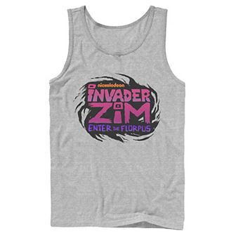 Men's Nickelodeon Invader Zim Enter Florpus Logo Graphic Tank Top