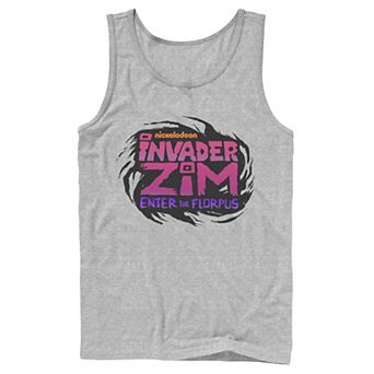 Men's Nickelodeon Invader Zim Enter Florpus Logo Graphic Tank Top