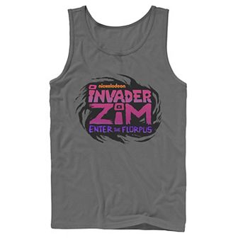 Men's Nickelodeon Invader Zim Enter Florpus Logo Graphic Tank Top