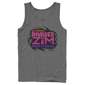 Men's Nickelodeon Invader Zim Enter Florpus Logo Graphic Tank Top