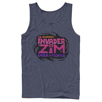 Men's Nickelodeon Invader Zim Enter Florpus Logo Graphic Tank Top