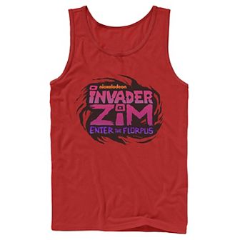 Men's Nickelodeon Invader Zim Enter Florpus Logo Graphic Tank Top