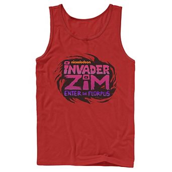 Men's Nickelodeon Invader Zim Enter Florpus Logo Graphic Tank Top
