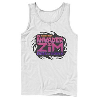 Men's Nickelodeon Invader Zim Enter Florpus Logo Graphic Tank Top