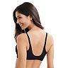 Hanes Ultimate Women's Wireless Bra with No-Dig Support Black 2XL