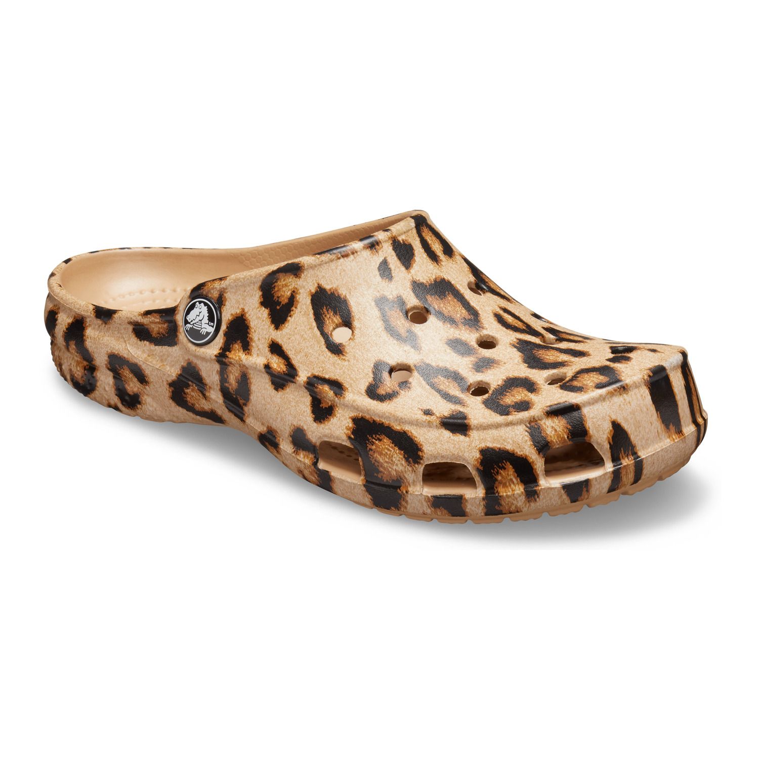 crocs leopard print clog