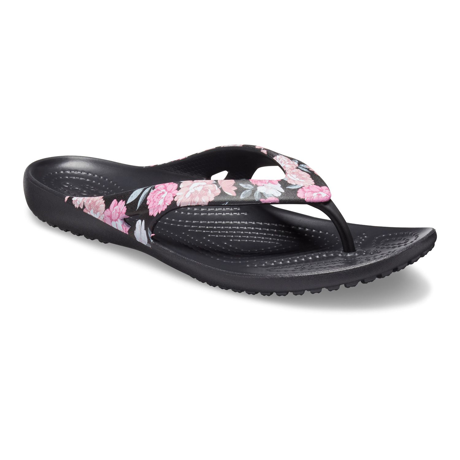 crocs floral sandals