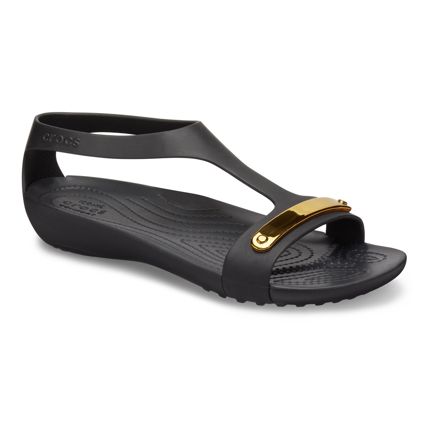Crocs Serena Metallic Bar Women's Sandals