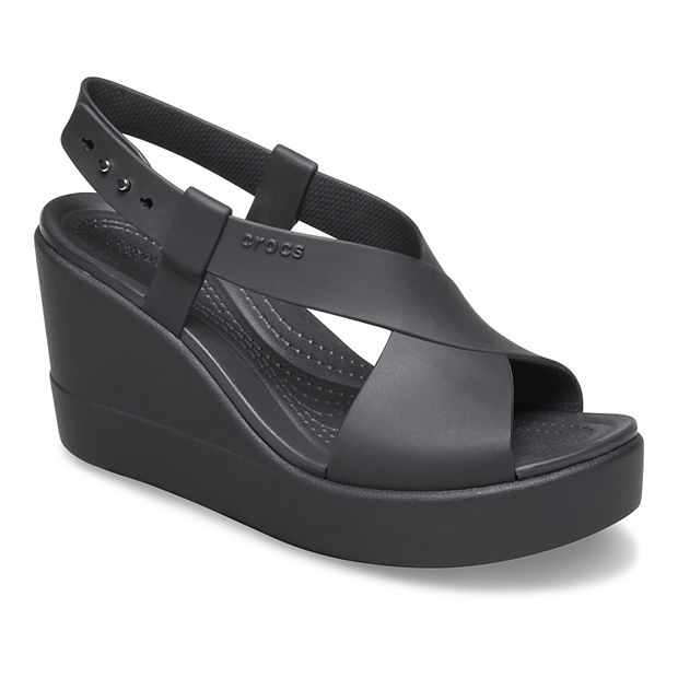 Croc cheap wedge sandals