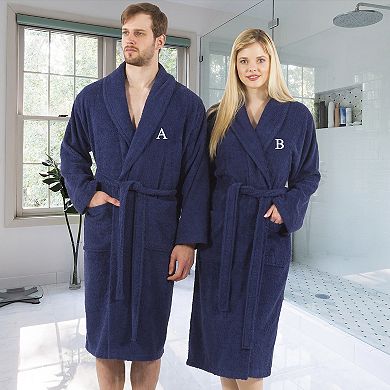 Linum Home Textiles Turkish Cotton Personalized Unisex Terry Bathrobe