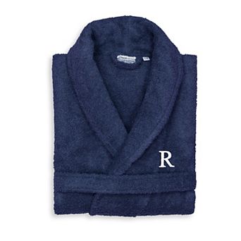 Linum Home Textiles Turkish Cotton Personalized Unisex Highly Absorbent Terry Bathrobe