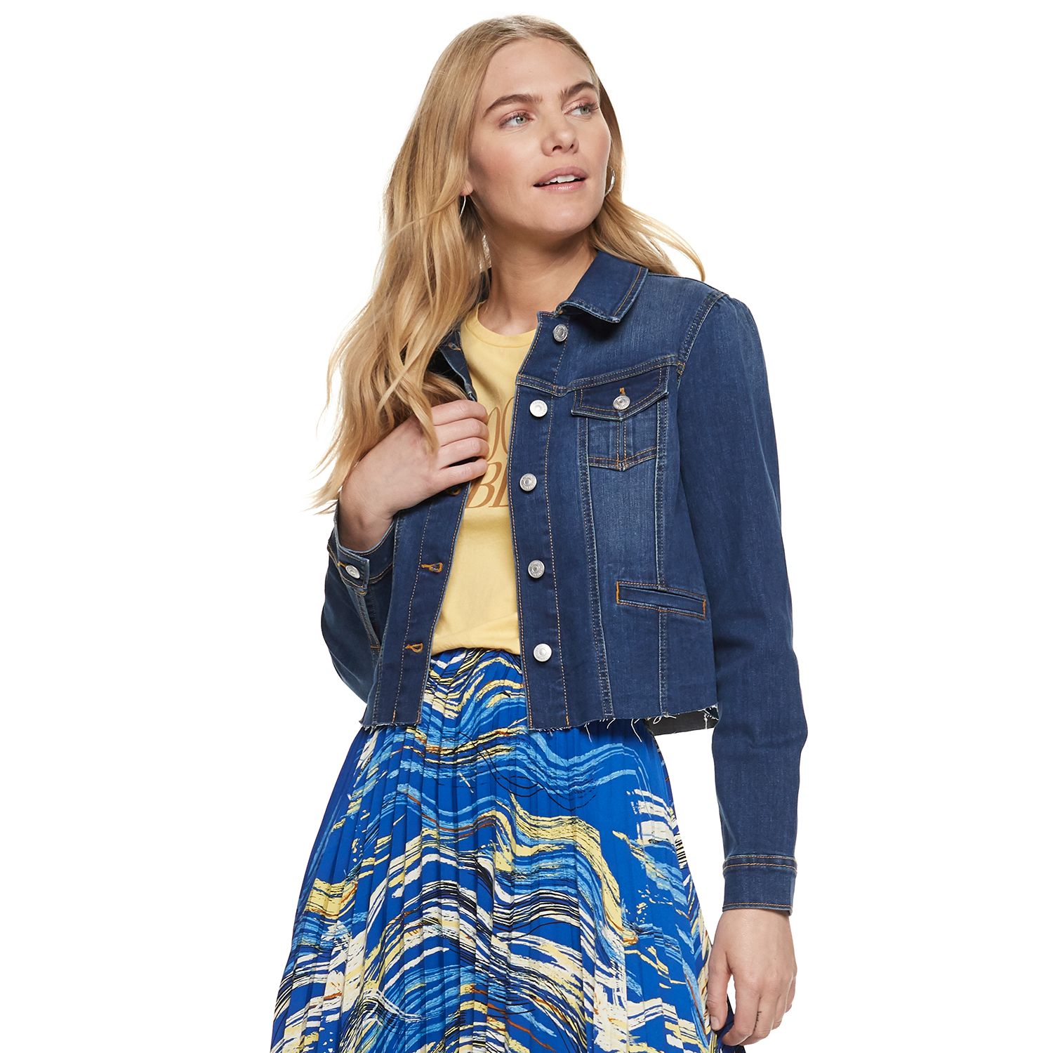 kohls jean jacket womens