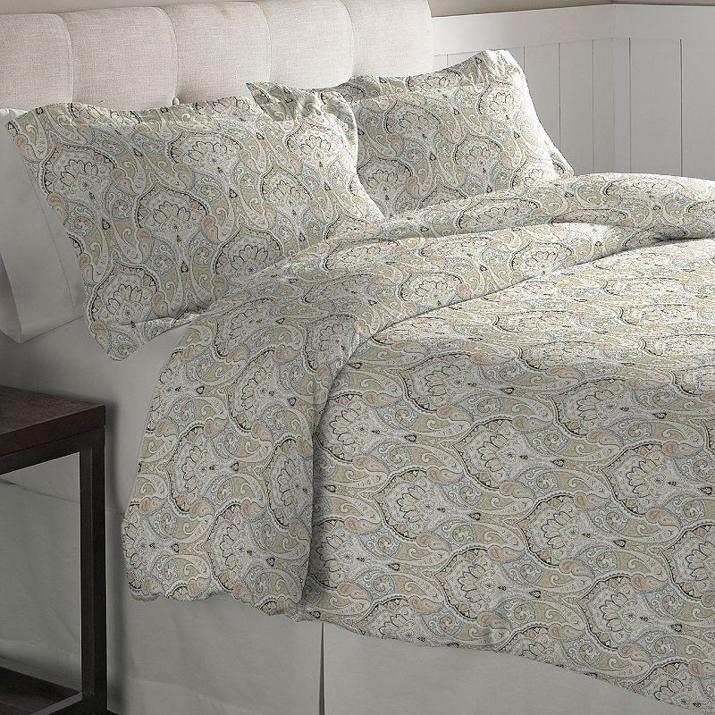 82974174 Pointehaven Heavy-Weight Flannel Duvet Cover Set,  sku 82974174