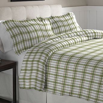 Pointehaven Heavy-Weight Flannel Duvet Cover Set