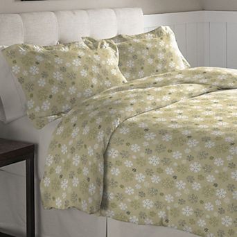 Pointehaven Heavy-Weight Flannel Duvet Cover Set