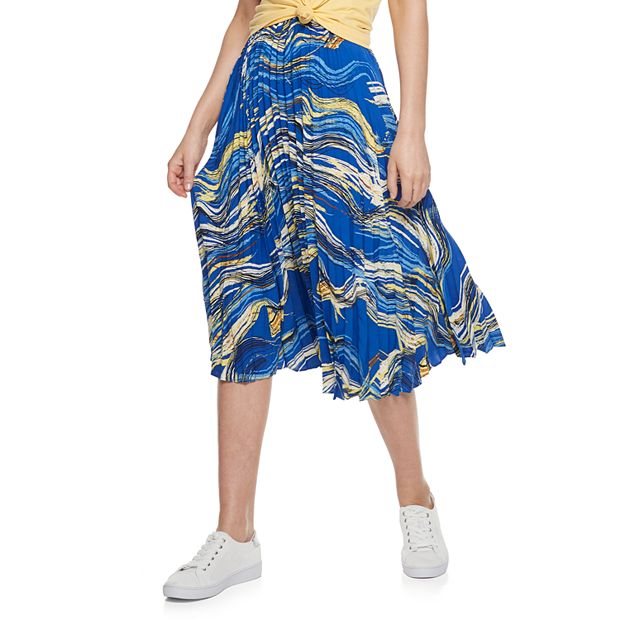 Womens flared 2024 pleated skirt