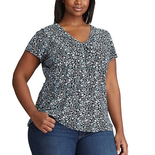 chaps womens plus size tops