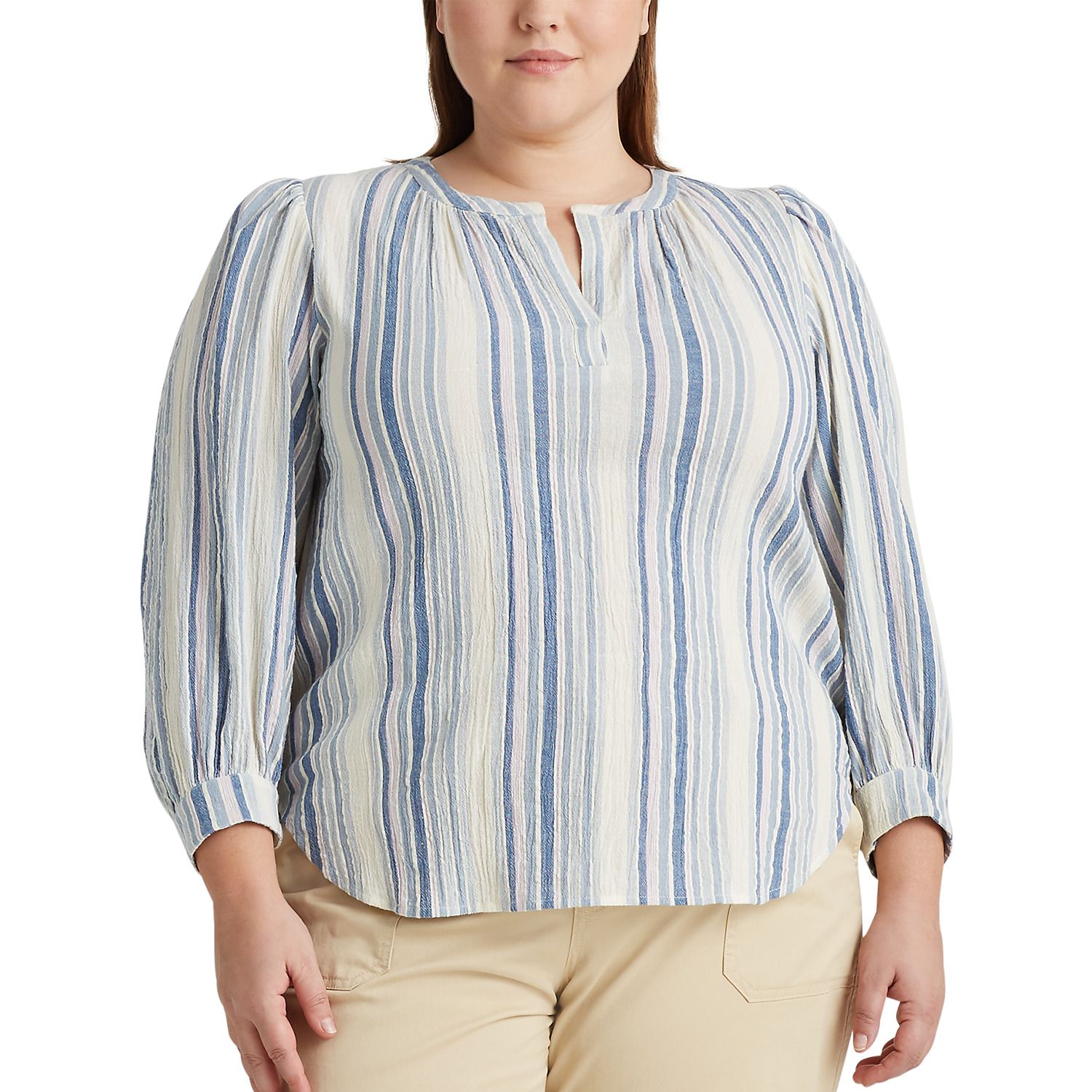 white peasant top plus size