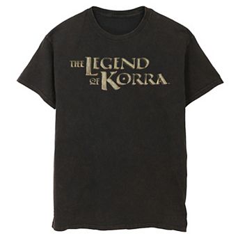 Men's Nickelodeon Legend Of Korra Golden Stone Show Logo Graphic Tee