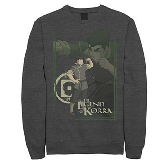 Men's The Legend Of Korra Bolin Collage Poster Graphic Fleece Pullover
