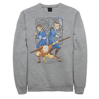 Men's Nintendo Avatar The Last Airbender Main Cast Group Shot Fleece