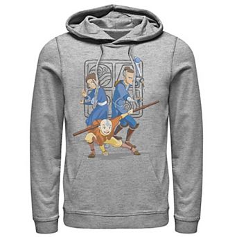 Men's Nintendo Avatar The Last Airbender Main Cast Group Shot Hoodie