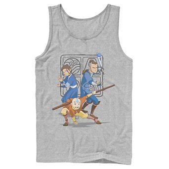 Men's Nickelodeon Avatar The Last Airbender Main Cast Group Shot Symbol Graphic Tank Top
