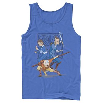 Men's Nickelodeon Avatar The Last Airbender Main Cast Group Shot Symbol Graphic Tank Top