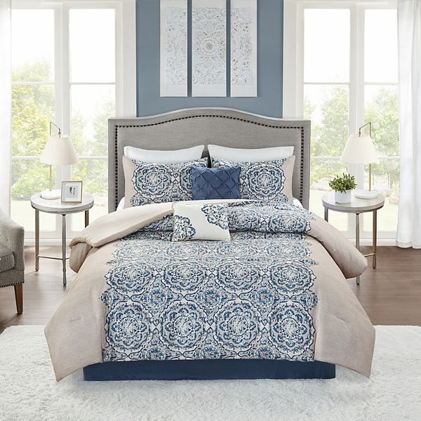 Madison Park Jess 6 Piece Comforter Set, Coordinating Bedding Set