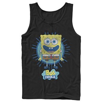 Men's Nickelodeon SpongeBob SquarePants Bob Rays Spanish Graphic Tank Top