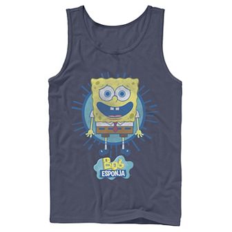 Men's Nickelodeon SpongeBob SquarePants Bob Rays Spanish Graphic Tank Top