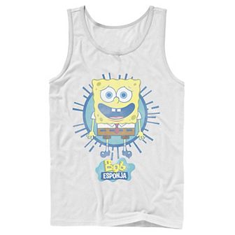 Men's Nickelodeon SpongeBob SquarePants Bob Rays Spanish Graphic Tank Top
