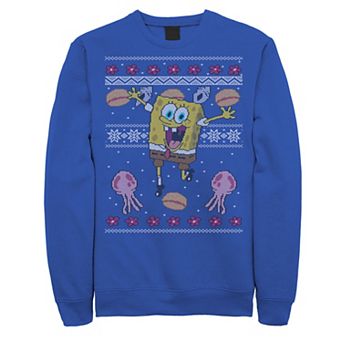Men's Nickelodeon SpongeBob SquarePants Jellyfish Ugly Christmas Fleece