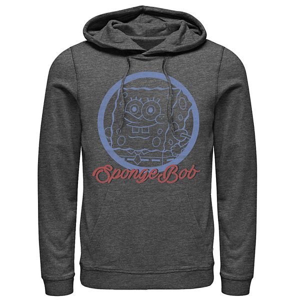 Men's Nickelodeon SpongeBob SquarePants Line Art Cursive Logo Portrait ...