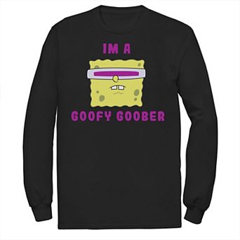 Men's Nickelodeon SpongeBob SquarePants I'm A Goofy Goober Portrait Long Sleeve Graphic Tee