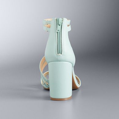 Simply Vera Vera Wang Women's Block Heel Sandals